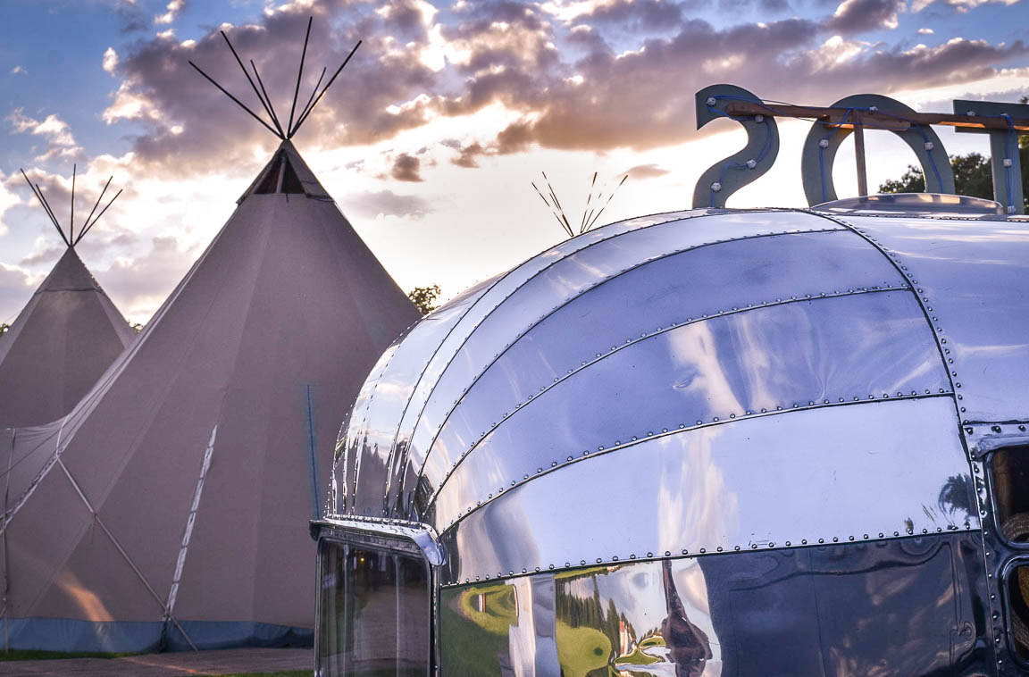 airstream teepee wedding